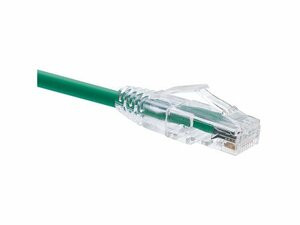 UNIRISE USA, LLC 10075 UNIRISE 2 FOOT CAT6 SNAGLESS CLEARFIT PATCH CABLE GREEN - HIGH DENSITY CAT6 ULTR