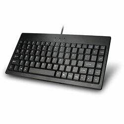 ADESSO AKB-110B MINI USB KEYBOARD ,WITH PS/2 ADAPTOR ,  RETAIL BOX