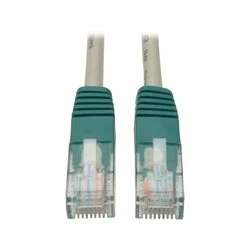 TRIPP LITE N010-010-GY 10FT CAT5E CAT5 MOLDED SNAGLESS CROSSOVER PATCH CABLE RJ45 GRAY 10FT