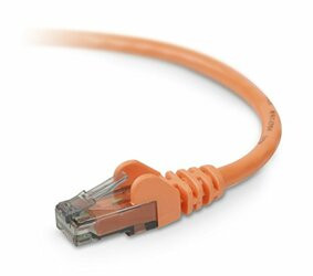 BELKIN COMPONENTS A3L980-02-ORG-S 2FT CAT6 SNAGLESS PATCH CABLE, UTP, ORANGE PVC JACKET, 23AWG, 50 MICRON, GOLD PL