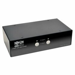 TRIPP LITE B004-DPUA2-K 2-PORT DISPLAYPORT KVM SWITCH W/AUDIO, CABLES AND USB 3.0 SUPERSPEED HUB