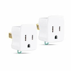 CYBERPOWER SYSTEMS (USA), INC. GT1W2PK 3-PRONG TO 2-PRONG PLUG ADAPTER 2-PACK, POLARIZED GROUNDING CONVERTER, 3-PRONG P