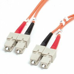 STARTECH.COM FIBSCSC1 1M MULTIMODE FIBER PATCH CABLE SC-SC