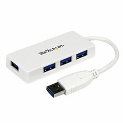 STARTECH.COM ST4300MINU3W ADD FOUR EXTERNAL USB 3.0 PORTS TO YOUR NOTEBOOK OR ULTRABOOK WITH A SLIM, PORTA