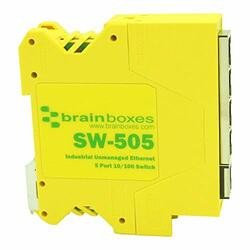 BRAINBOXES LTD SW-505 INDUSTRIAL ETHERNET 5 PORT SWITCH