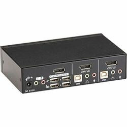 BLACK BOX KV9702A 2 PORT DISPLAY PORT KVM WITH USB AND AUD