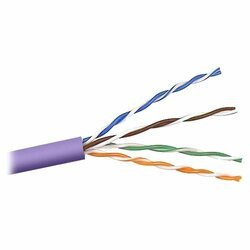 BELKIN COMPONENTS A7L504-1000-PUR NETWORK CABLE - BARE WIRE - BARE WIRE - 1000 FT - UTP - ( CAT 5E ) - PURPLE