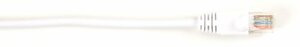 BLACK BOX CAT6PC-020-WH BLACK BOX CONNECT CAT6 250 MHZ ETHERNET PATCH CABLE UTP PVC SNAGLESS WHITE 20 FT