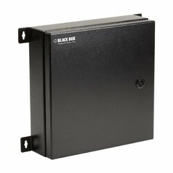 BLACK BOX JPM4001A-R2 RATED FIBER OPTIC WALLMOUNT ENCLOSURE, 2 ADAPTER PANELS