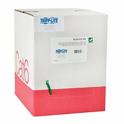 TRIPP LITE N224-01K-GN 1000FT CAT6 GIGABIT BULK CABLE SOLID CMP PLENUM PVC GREEN