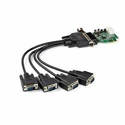 STARTECH.COM PEX4S953LP 4 PORT PCI EXPRESS RS232 SERIAL CONTROLLER CARD W/16950 UART/ASIX AX99100 - BI-D