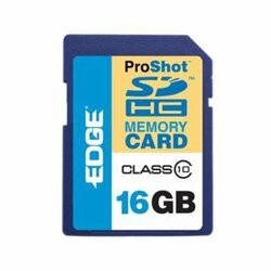 EDGE MEMORY PE225773 16GB SDHC CLASS 10 EDGE PROSHOT MEMORY