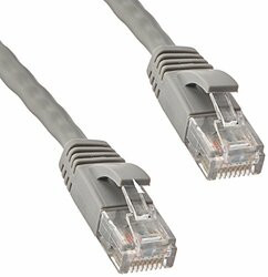 UNIRISE USA, LLC PC6-25F-GRY-S UNIRISE 25FT CAT6 SNAGLESS UNSHIELDED (UTP) ETHERNET NETWORK PATCH CABLE GRAY -