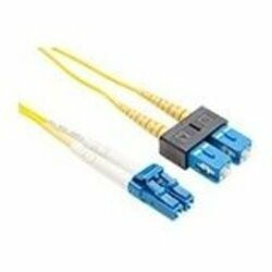 UNIRISE USA, LLC FJ9LCSC-09M FIBER OPTIC PATCH CABLE, LC-SC, 9 125 SINGLEMODE DUPLEX, YELLOW, 9M
