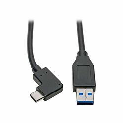 TRIPP LITE U428-003-CRA USB C TO USB-A CABLE RIGHT ANGLE 3.1 5 GBPS USB TYPE C M/M 3FT