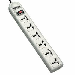TRIPP LITE SUPER6OMNI B INTERNATIONAL SURGE PROTECTOR POWER STRIP 230V 6 UNIVERSAL OUTLET