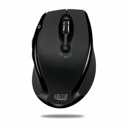 ADESSO IMOUSEM20B ADESSO 2.4GHZ WIRELESS ERGONOMIC OPTICAL MOUSE,( BLACK)