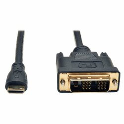 TRIPP LITE P566-006-MINI 6FT MINI HDMI TO DVI-D DIGITAL MONITOR ADAPTER VIDEO CONVERTER CABLE M/M 6FT