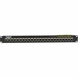 BLACK BOX JPM814A CAT6 FEED-THROUGH PATCH PANEL, SHIELDED,