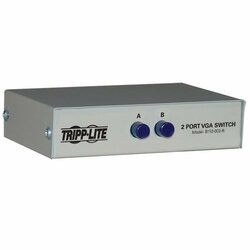 TRIPP LITE B112-002-R 2-PORT MANUAL VGA/SVGA VIDEO SWITCH  3X HD15F METAL
