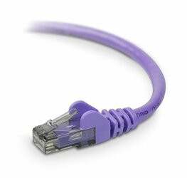 BELKIN COMPONENTS A3L980-06-PUR-S 6FT CAT6 SNAGLESS PATCH CABLE, UTP, PURPLE PVC JACKET, 23AWG, 50 MICRON, GOLD PL