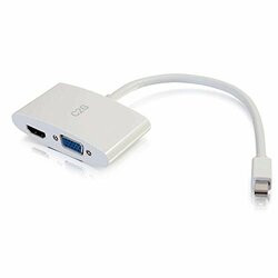 C2G 28272 8IN MINI DISPLAYPORT&TRADE; MALE TO 4K HDMI&REG; OR VGA FEMALE ADAPTER CONVERTER