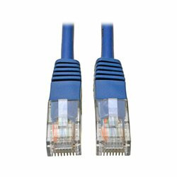 TRIPP LITE N002-003-BL 3FT CAT5E / CAT5 350MHZ MOLDED PATCH CABLE RJ45 M/M BLUE 3FT