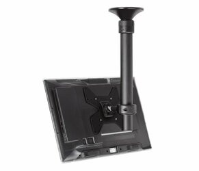 ATDEC PTY LTD TH-1040-CTS ATDEC CEILING MOUNT FOR MEDIUM DISPLAY, SHORT POLE - LOADS UP TO 55LB - BLACK -