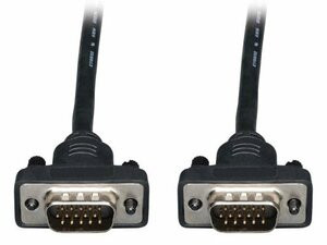 TRIPP LITE P502-003-SM 3FT VGA COAX MONITOR CABLE LOW PROFILE WITH RGB HIGH RESOLUTION HD15 M/M 3 FT