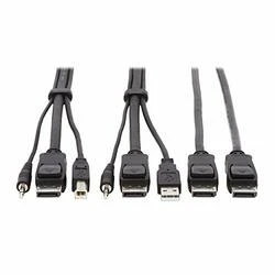 TRIPP LITE P783-006-DP DUAL DISPLAYPORT KVM CABLE KIT - DP, USB, 3.5 MM AUDIO (3XM/3XM) + DP (M/M), 4K,