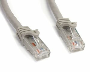 STARTECH.COM N6PATCH3GR 3FT GRAY CAT6 ETHERNET CABLE DELIVERS MULTI GIGABIT 1/2.5/5GBPS & 10GBPS UP TO 1