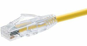 UNIRISE USA, LLC CS6-01F-YLW 1FT CAT6 CLEARFIT SLIM PATCH CABLE YLW