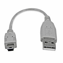 STARTECH.COM USB2HABM6IN 6IN MINI USB 2.0 CABLE - A TO MINI B - THE USB2HABM6IN USB TO MINI USB CABLE OFF