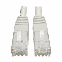 TRIPP LITE N200-001-WH CAT6 CAT5E GIGABIT MOLDED PATCH CABLE RJ45 M/M 550MHZ WHITE 1FT