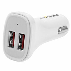 STARTECH.COM USB2PCARWHS CHARGE TWO TABLETS SIMULTANEOUSLY, IN YOUR CAR - 2 PORT USB CAR CHARGER - TABLET
