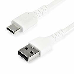 STARTECH.COM RUSB2AC1MW USB A TO USB C CHARGING CABLE W/ KEVLAR ARAMID FIBER SHELTERING THE HEAVY DUTY C