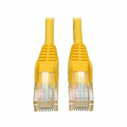 TRIPP LITE N001-015-YW 15FT CAT5E CAT5 SNAGLESS MOLDED PATCH CABLE RJ45 M/M YELLOW 15FT