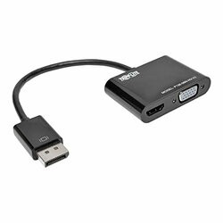 TRIPP LITE P136-06N-HV-V2 DISPLAYPORT TO HDMI VGA ADAPTER CONVERTER 4K X 2K DP TO HDMI VGA DPORT 1.2