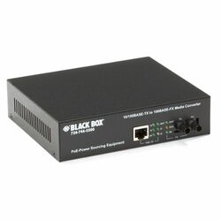 BLACK BOX LPM601A POE PSE MEDIA CONVERTER, 10BASE-T/100BAS
