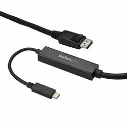 STARTECH.COM CDP2DPMM3MB USB C TO DISPLAYPORT 1.2 CABLE W/4K 60HZ/HBR2/5.1 AUDIO/HDCP 2.2/1.4 - INTEGRATE