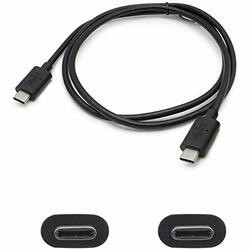 ADD-ON USBC32USBC1MB ADDON 1.0M (3.3FT)USB 3.1 TYPE (C) MALE TO MALE BLACK ADAPTER CABLE