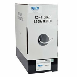 TRIPP LITE A224-01K-WH 1000FT RG6/U QUAD SHIELD CMR RATED COAXIAL CABLE WHITE 1000 FT