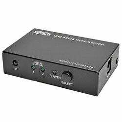 TRIPP LITE B119-002-UHD 2-PORT HDMI SWITCH FOR VIDEO & AUDIO 4K X 2K UHD 60 HZ W REMOTE