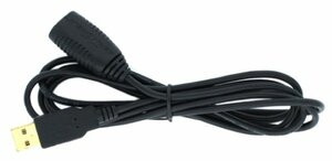 SEAL SHIELD SUSB6 USB EXTENSION CABLE: 6FT; MALE - FEMALE; NO FERRITE (BLACK)