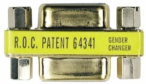 TRIPP LITE P150-000 COMPACT / SLIMLINE GOLD DB9 COUPLER GENDER CHANGER F/F