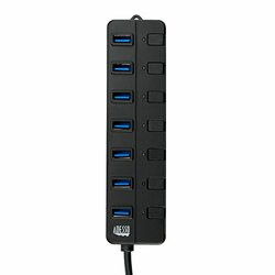 ADESSO AUH-3070P ADESSO 7 PORTS USB 3.0 HUB WITH AC POWER ADAPTOR AND POWER SAVING SWITCH , COMPA