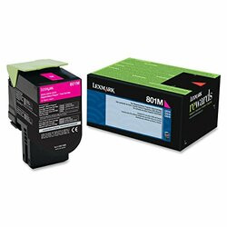 LEXMARK 80C10M0 MAGENTA RETURN PROGRAM TONER CARTRIDGE