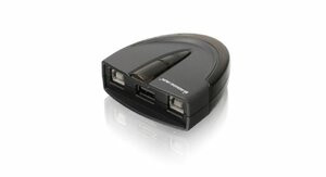 IOGEAR GUB231 2 PORT USB 2.0 AUTOMATIC PRINTER SWITCH.AUTOMATICALLY SWITCH BETWEEN COMPUTERS S