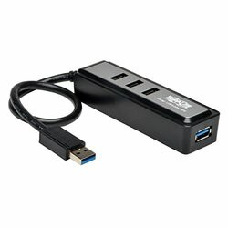 TRIPP LITE U360-004-MINI PORTABLE 4-PORT USB 3.0 SUPERSPEED MINI HUB W/ BUILT IN CABLE