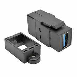 TRIPP LITE U325-000-KP-BK USB 3.0 KEYSTONE PANEL MOUNT COUPLER F/F ALL IN ONE BLACK